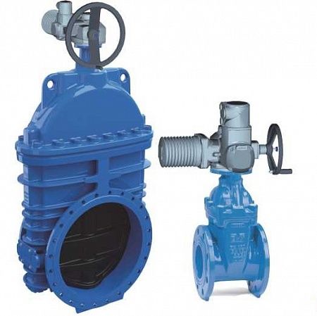Задвижка AVK 15/42 - 15/72 клиновая фланцевая под привод AVK Дания